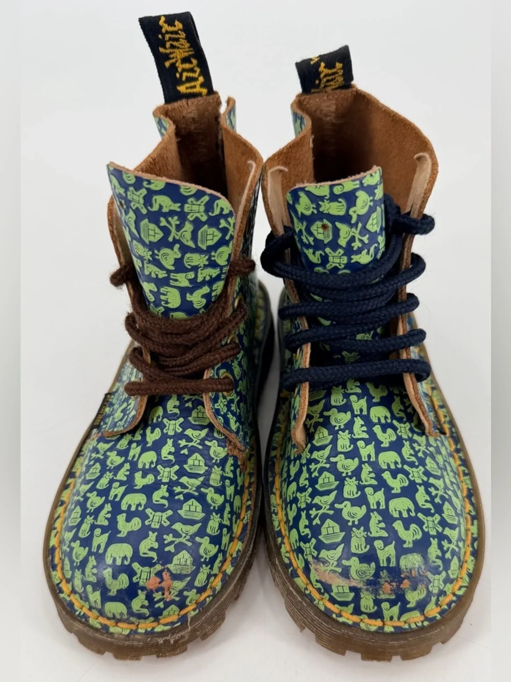 Vintage Dr. Doc Martens Noah’s Ark England Toddler Boots Little Kids 11 FLAWS